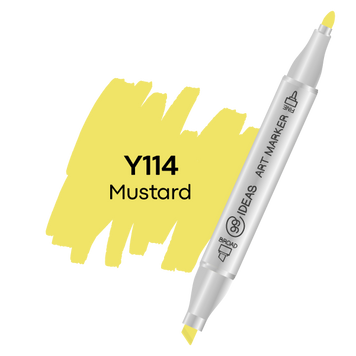 Маркер двосторонній Гірчиця, Y114, 99IDEAS 811532 фото