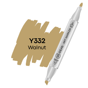 Маркер двосторонній Горіх, Y332, 99IDEAS 811539 фото