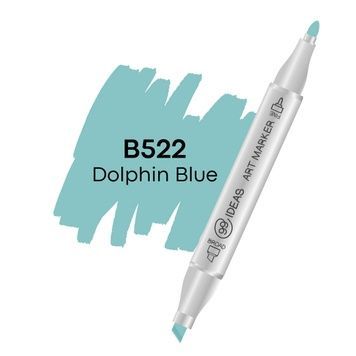 Маркер двосторонній Дельфін Блакитний, B522, 99IDEAS 811585 фото