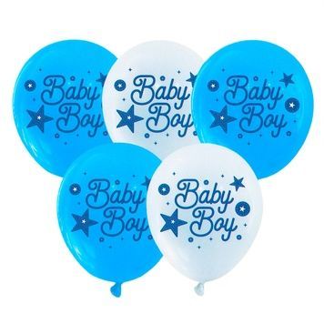 Кулька повітряна латексна з принтом 30 см (25) Baby boy, IDEA7-PB-46 841131 фото