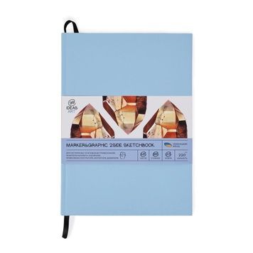 Скетчбук для маркерів PU А5 48 арк. 220 г/м2, двостор., кольорова обкл., IDEA9-SBDSA5-CL2 1037917 фото