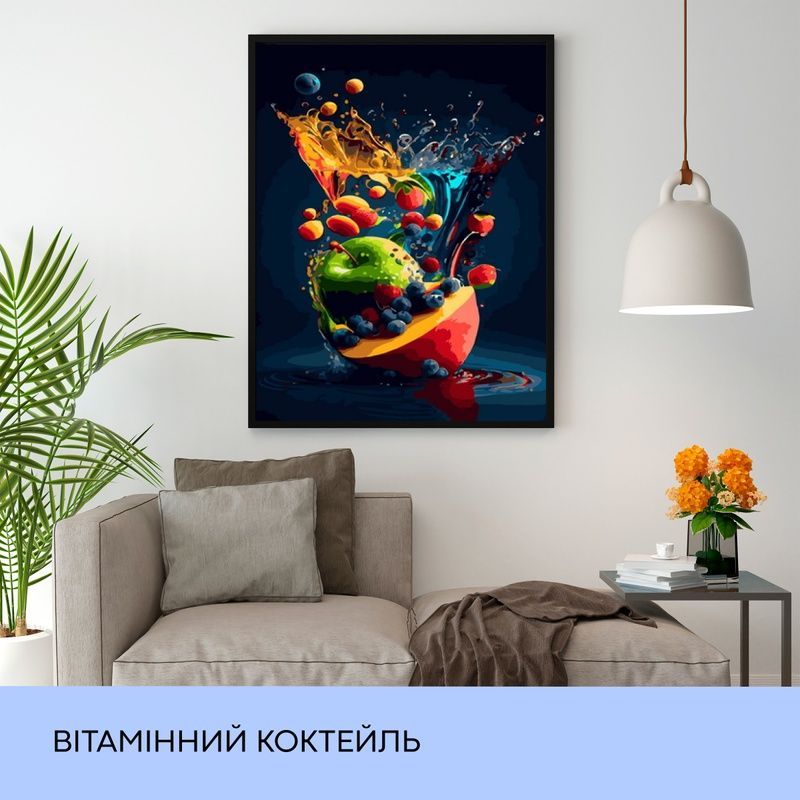 Набір для розпису по номерах "Вітамінний коктейль" 40*50 см, IDEA2-GX46496 987570 фото