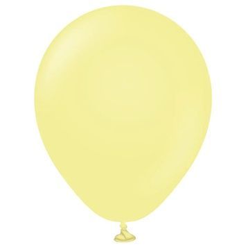 Кулька повітряна латексна 30 см (100) макарун жовтий, IDEA7-DL-018 841084 фото