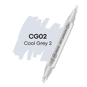 Маркер двосторонній Холодний сірий 2, CG02, 99IDEAS 811508 фото