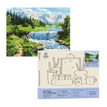Набір для розпису по номерах "Казковий водоспад" 40*50 см, IDEA2-GX30177 987553 фото